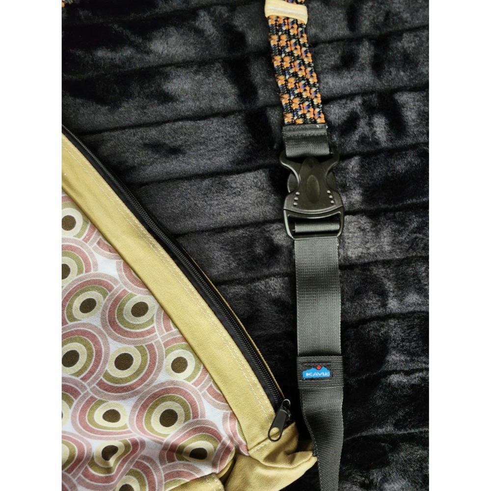 Kavu Sydney Satchel Crossbody Bag Adjustable Strap Retro Circle Shape Printed - Picture 4 of 5